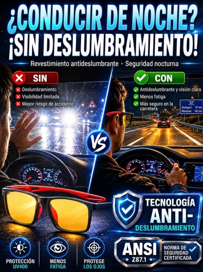 Gafas Inteligentes de Zoom Automático | Ultraligeras, Anti Luz Azul, Uso Día y Noche