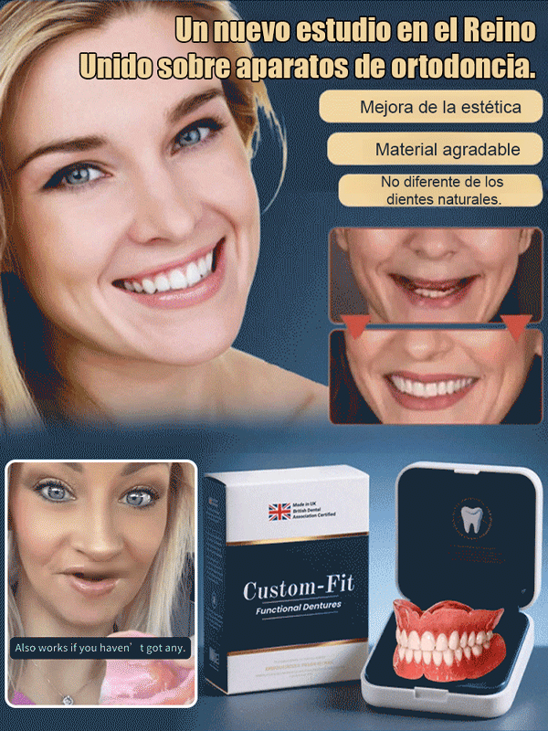 【Nuevo resultado de investigación en el Reino Unido】Fundas de dientes simuladas de silicona