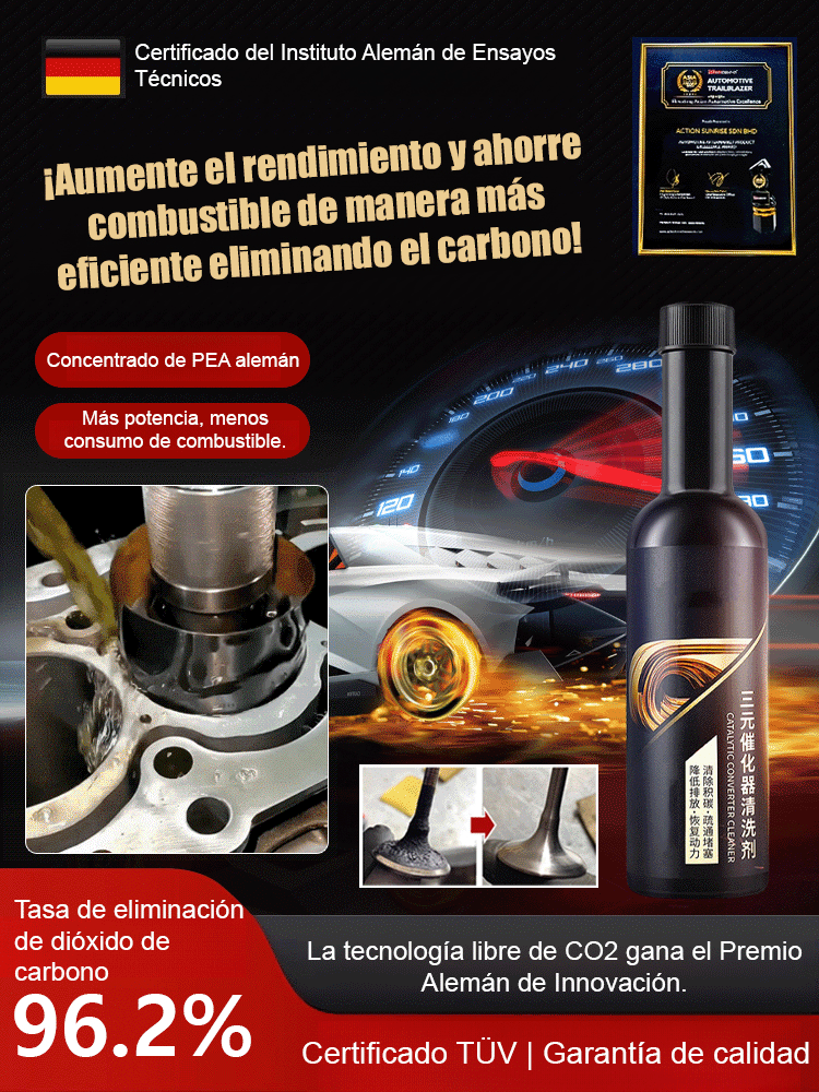 Totalmente nuevo y mejorado UP! Limpieza y mantenimiento de carbono trivalente dos en uno.