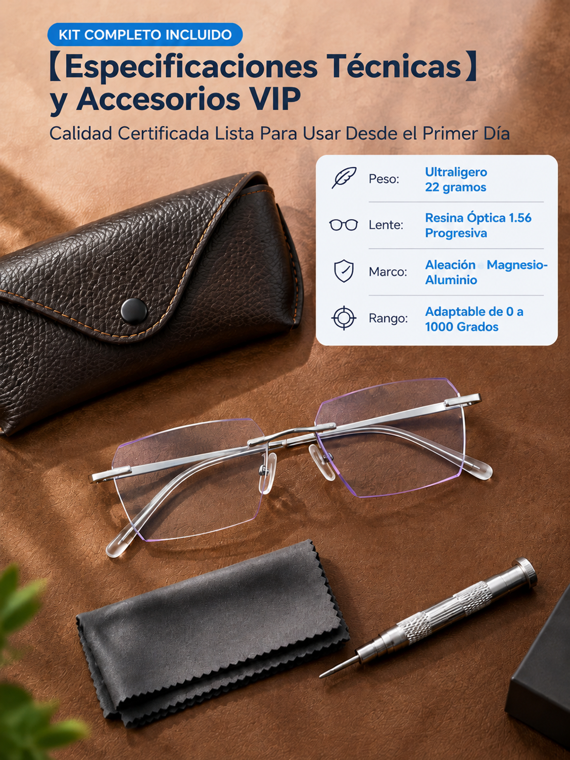 🔥👍Gafas Progresivas Fotocromáticas 3 en 1 Ultraligeras 22g– Enfoque Automático Cerca y Lejos De Lectura a Gafas de Sol al Instante