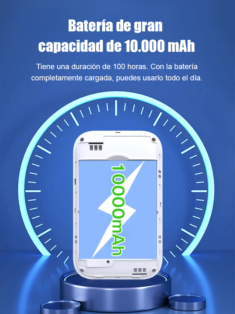 La red cubre 200 metros y puede conectar 12 dispositivos al WiFi portátil al mismo tiempo.