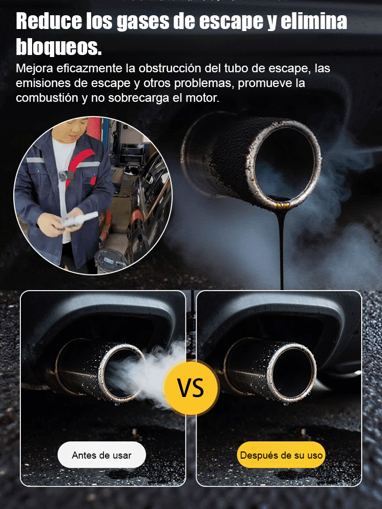 Totalmente nuevo y mejorado UP! Limpieza y mantenimiento de carbono trivalente dos en uno.