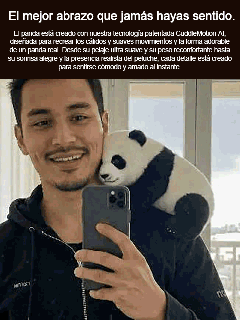 Peluche de panda inteligente y abrazable