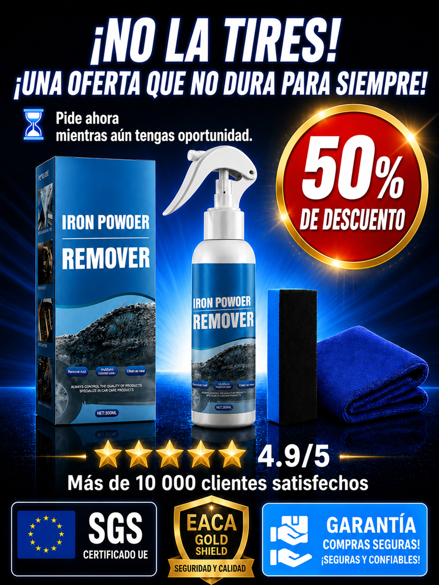 👍Spray Quita Óxido Ultra Rápido | Restaura Metales al Instante (Oferta 50%)