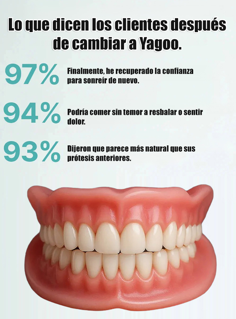 Prótesis dentales completas y cómodas, con un ajuste natural