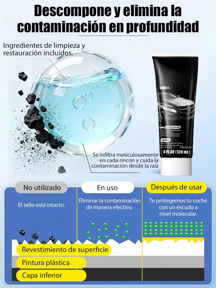 Cera de reparación profunda de arañazos en la pintura del coche【Eliminación de arañazos】