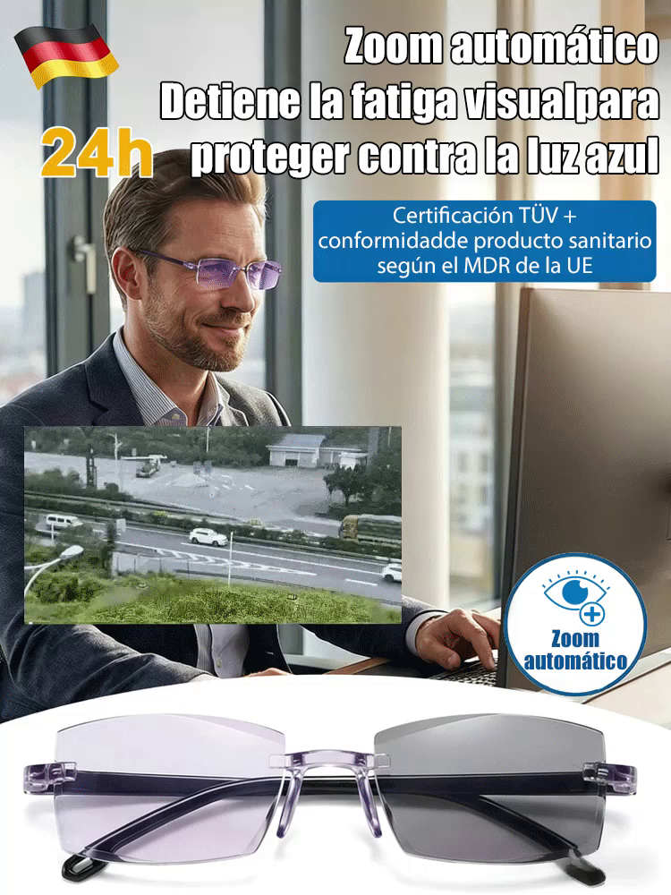 [Tecnología Alemana] Gafas de Lectura Inteligentes HD | Autofoco Continuo para Cerca y Lejos