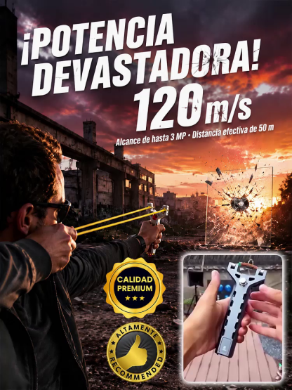 [Oferta 50% OFF] Tirachinas Táctico de Precisión Milimétrica - Ligero, Potente y Fácil de Llevar