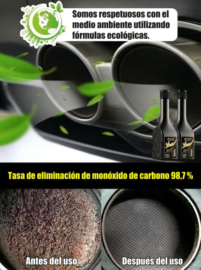 Limpiador combinado de catalizador de tres vías y motor sin desmontaje