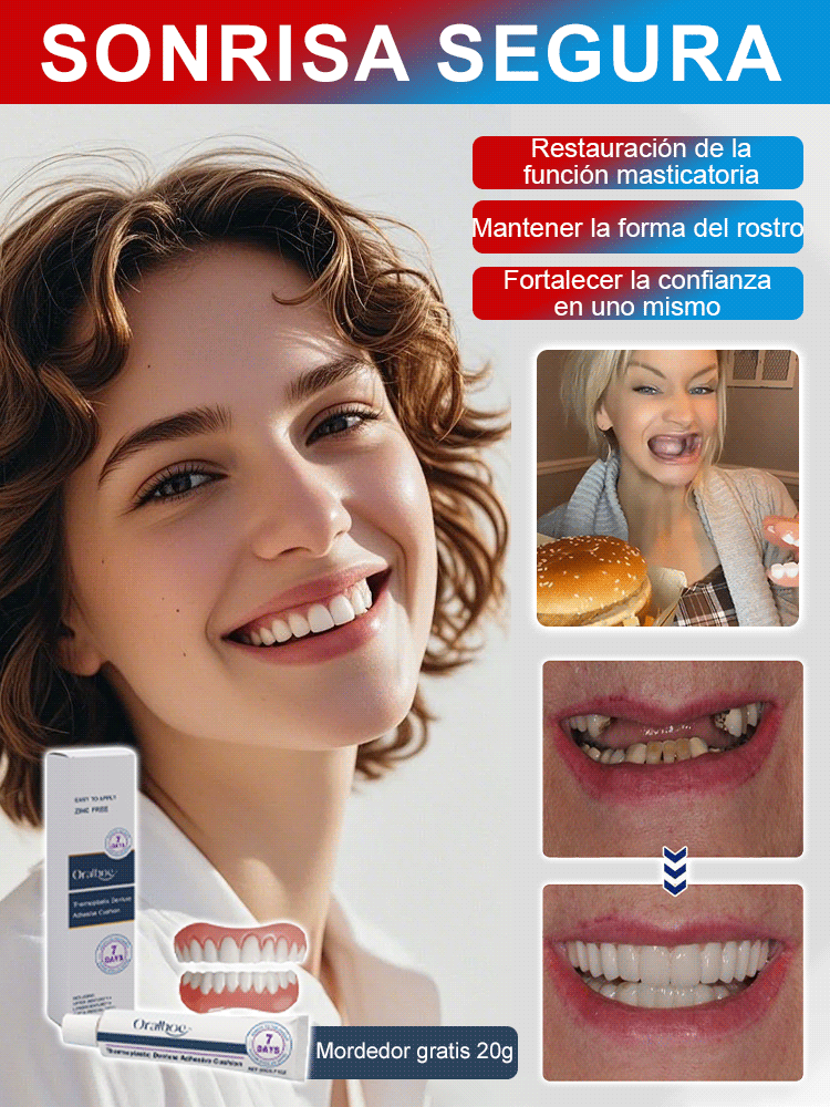 Set de cosmética dental para dientes artificiales