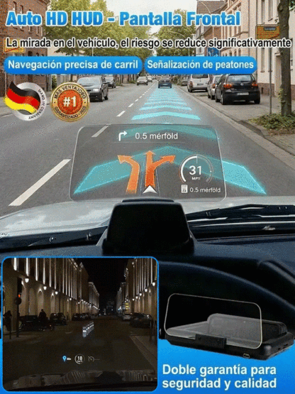 HUD Inteligente para Coche con Alerta de Radares - Instalación USB (50% Dto.)