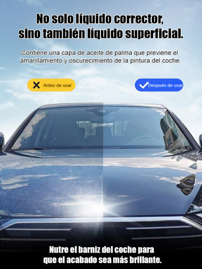 Líquido para reparar arañazos en automóviles
