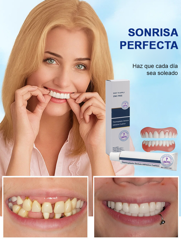 Set de cosmética dental para dientes artificiales