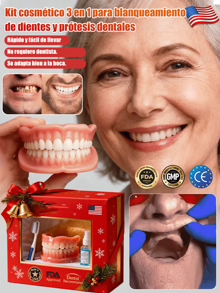 Prótesis dentales completas y cómodas, con un ajuste natural