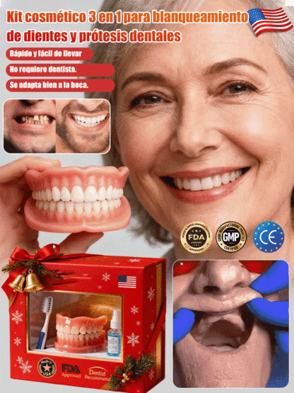 Prótesis dentales completas y cómodas, con un ajuste natural