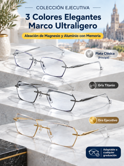 🔥👍Gafas Progresivas Fotocromáticas 3 en 1 Ultraligeras 22g– Enfoque Automático Cerca y Lejos De Lectura a Gafas de Sol al Instante