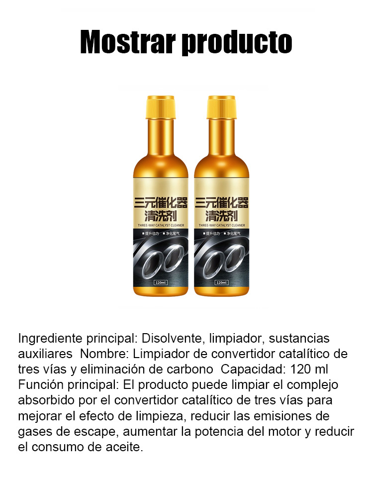 Catalizador para limpiador de carbono