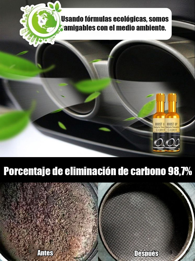 Catalizador para limpiador de carbono