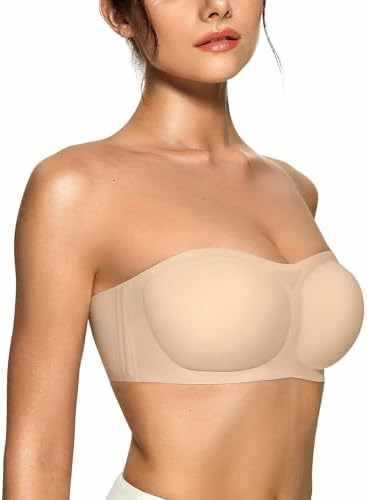 【Difícil de quitar】Sujetador sin tirantes para mujer con efecto push-up