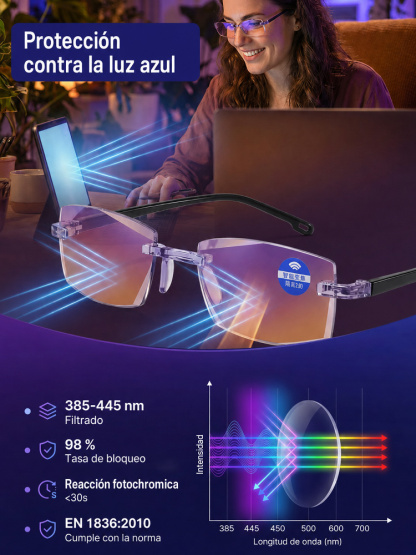 [Tecnología Alemana] Gafas de Lectura Inteligentes HD | Autofoco Continuo para Cerca y Lejos