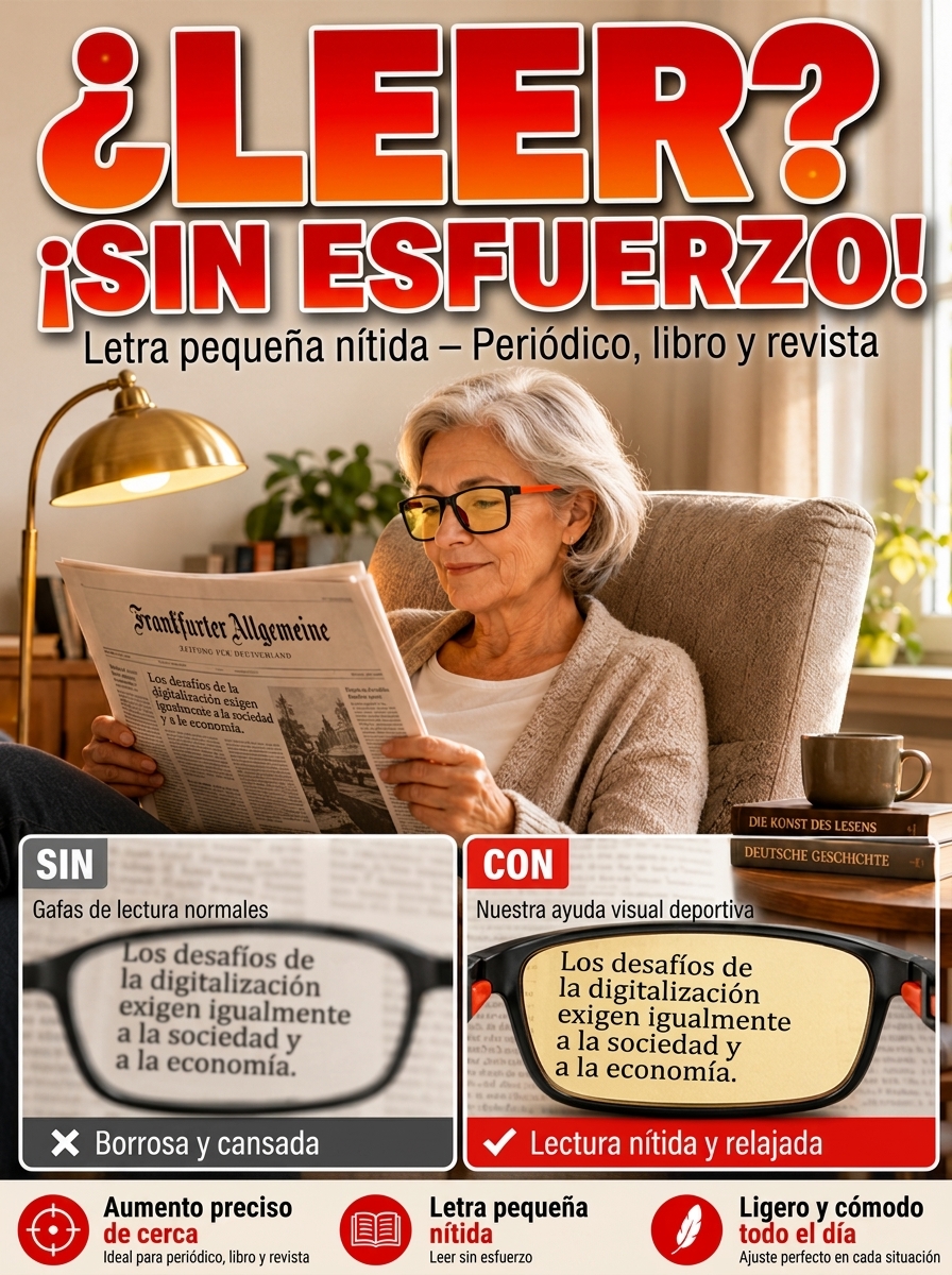 Gafas Inteligentes de Zoom Automático | Ultraligeras, Anti Luz Azul, Uso Día y Noche