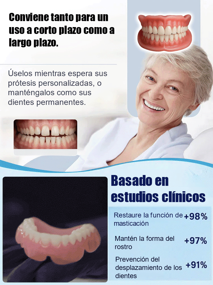DIYCOS Dentaduras postizas para maquillaje de escenario