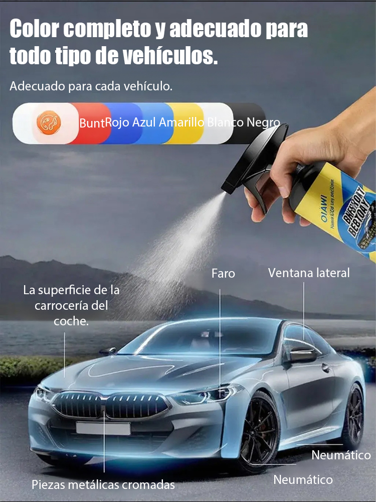 Spray de recubrimiento nano para automóviles