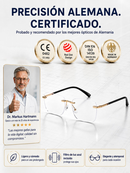 💥Gafas Inteligentes sin Montura Corte Diamante Antiluz Azul (Oferta 2x1 / Pago Contra Reembolso / Prueba Gratis)