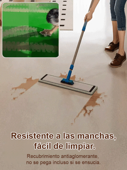 【Super resistente al desgaste】Pintura epoxi para suelos a base de agua con armadura de hilo dorado -