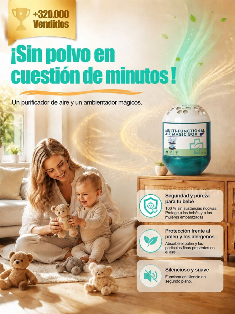 👍Purificador Mágico de Aire en Gel (Pack Ahorro) - Neutralizador Activo Anti-Polvo, Moho y Mascotas Sin Electricidad