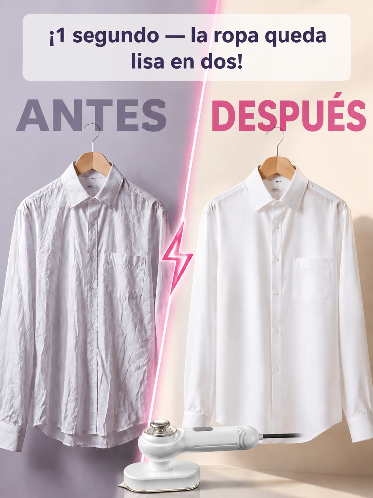 👍Plancha de Vapor Portátil de Alta Presión  | Elimina Arrugas y Olores al Instante