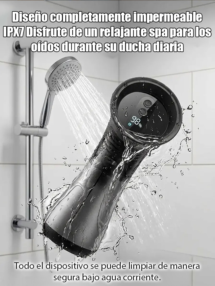 Irrigador portátil manual para limpieza de oídos
