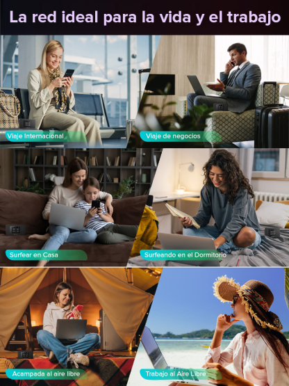 【Listo para usar】WiFi portátil 5G de alta velocidad sin límites