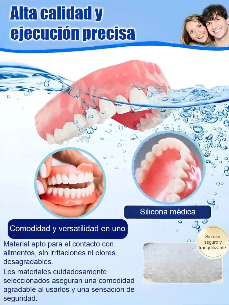 Conjunto de ajuste y embellecimiento para dentaduras postizas