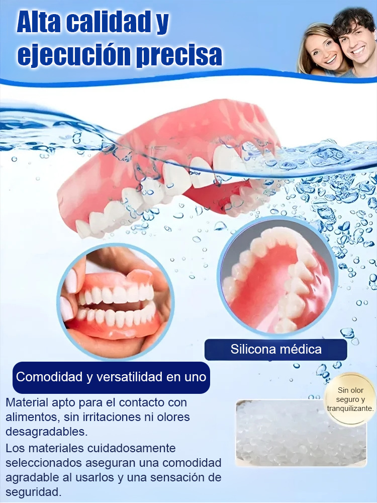 Conjunto de ajuste y embellecimiento para dentaduras postizas