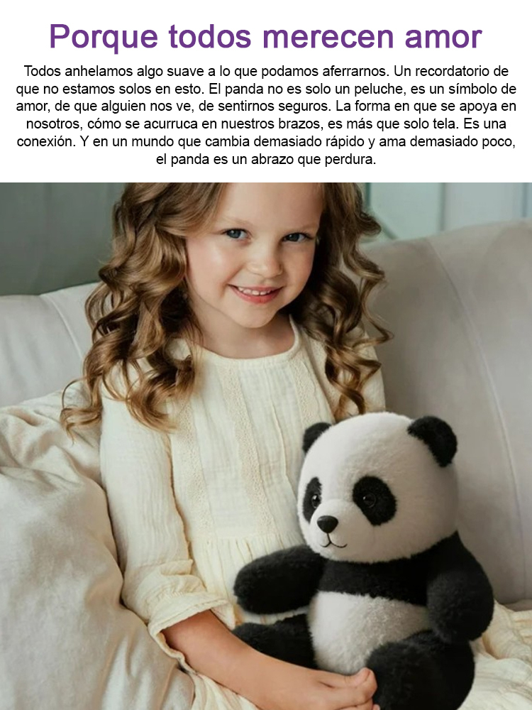 Peluche de panda inteligente y abrazable