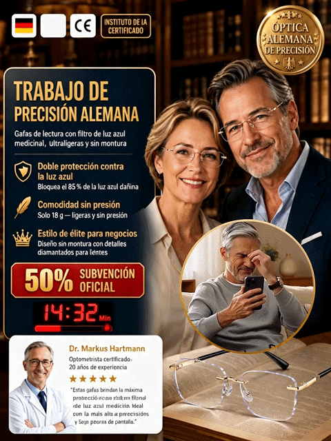 💥Gafas Inteligentes sin Montura Corte Diamante Antiluz Azul (Oferta 2x1 / Pago Contra Reembolso / Prueba Gratis)