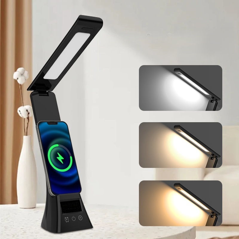 Skládací bezdrátová nabíjecí stolní lampa