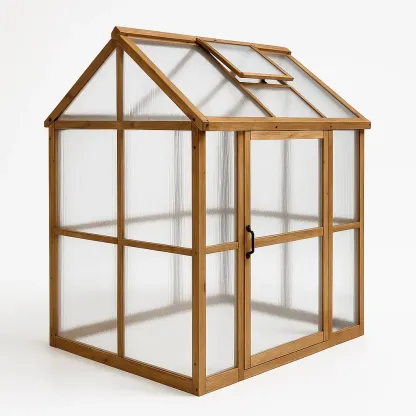 Serre en bois et polycarbonate 150x120x180 cm