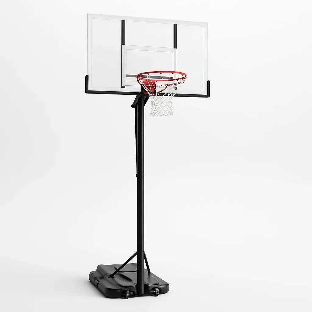 Panier de basket mobile en verre acrylique réglable