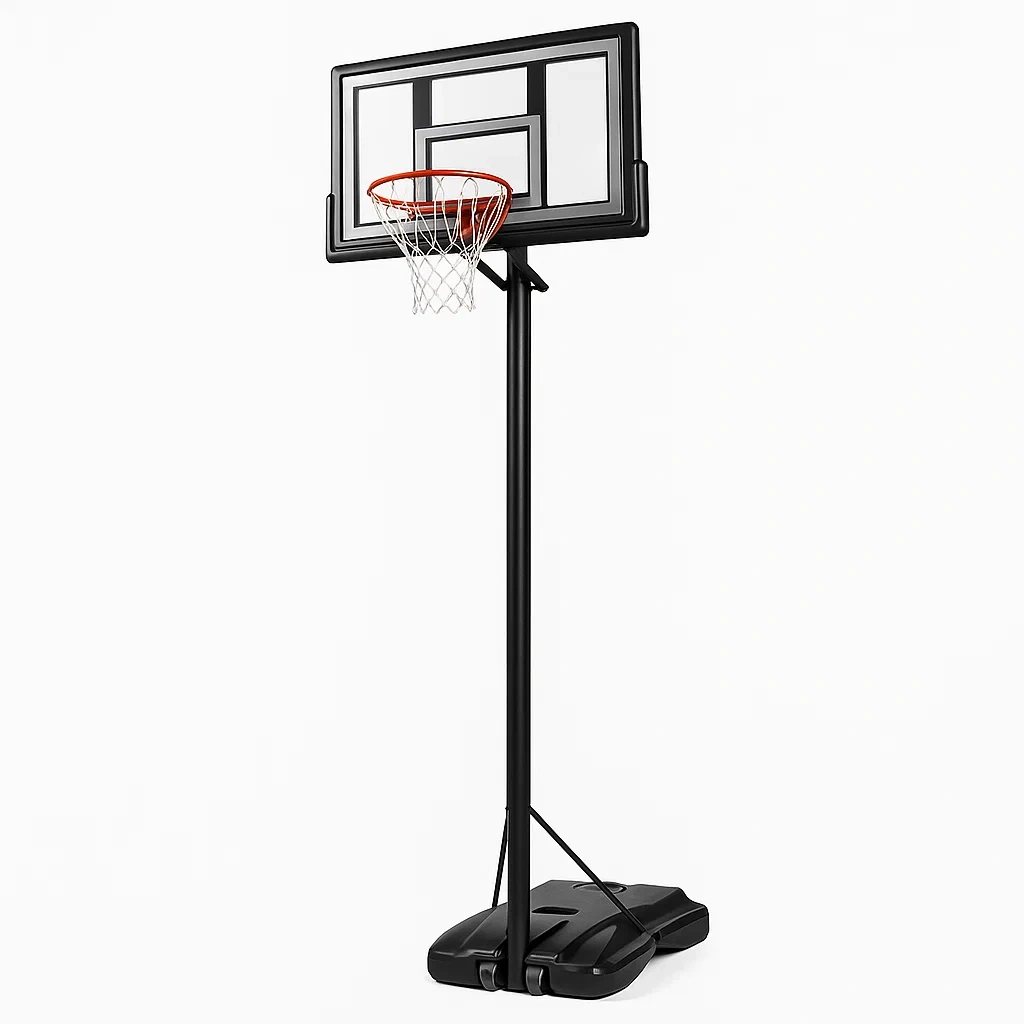 Panier de basket réglable en polycarbonate noir