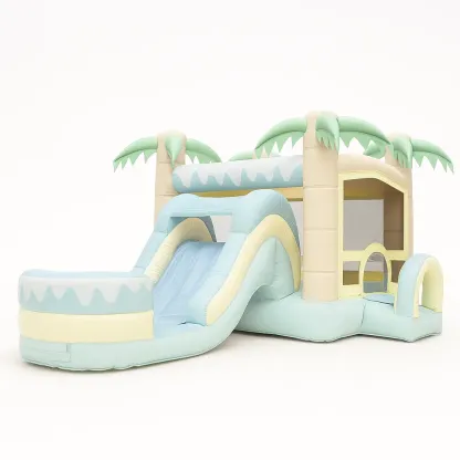 Château gonflable en PVC avec toboggan