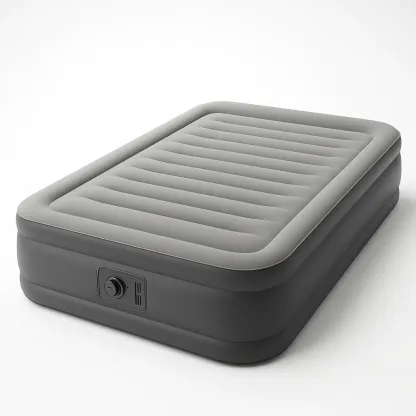 Matelas pneumatique en PVC gris 191x99x47 cm