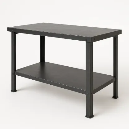 Établi en métal avec étagère 120 cm x 60 cm x 90 cm