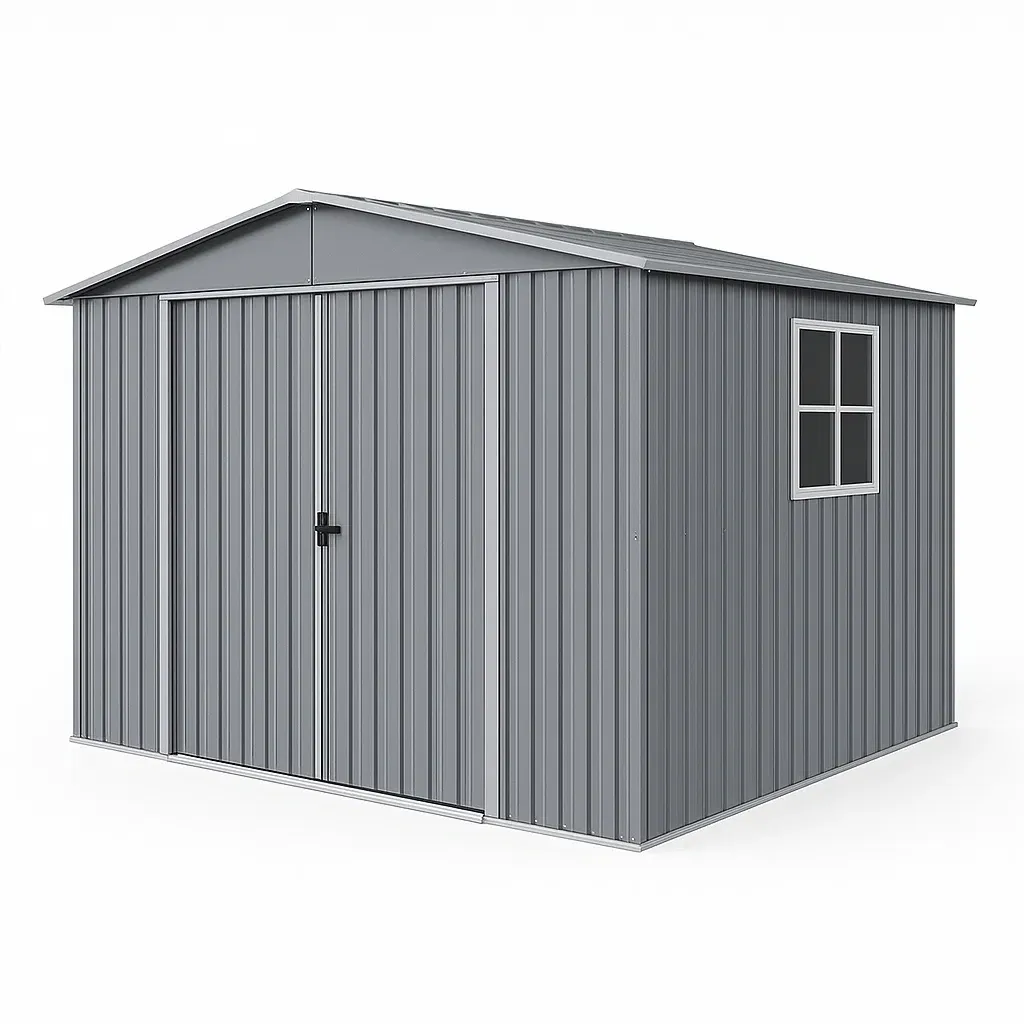 Abri de jardin en acier galvanisé avec fenêtre 213x130x173 cm