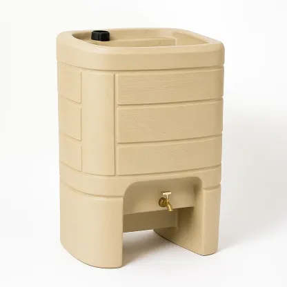 Récupérateur d'eau de pluie en polyéthylène beige 300 L