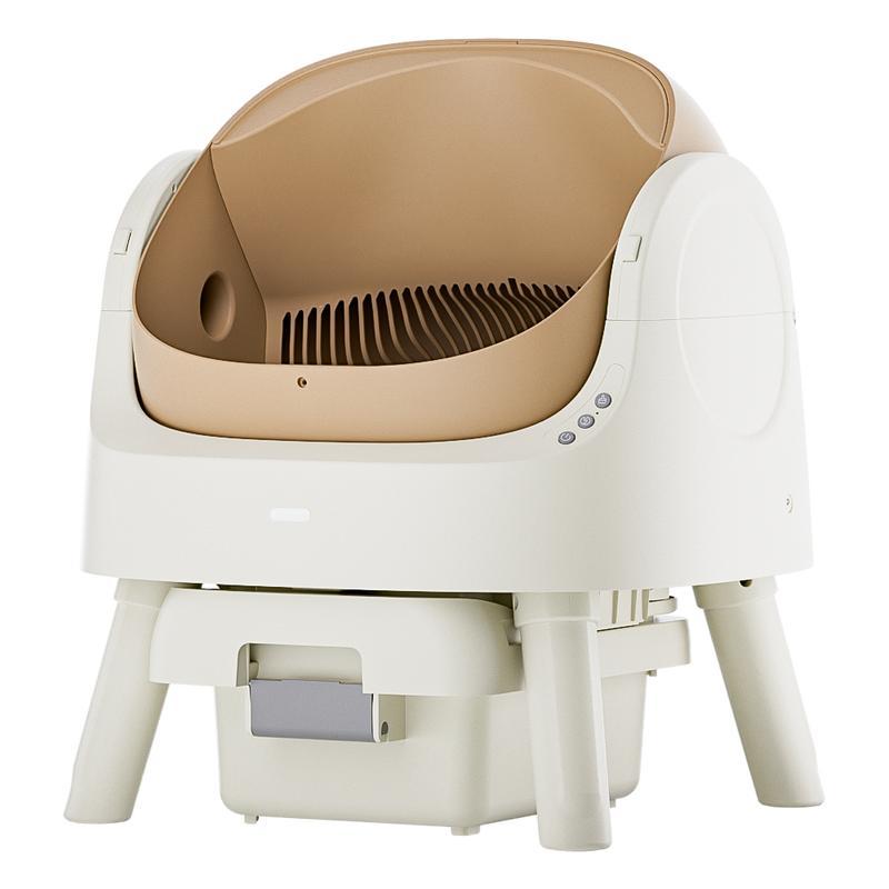 PetPivot AutoScooper 11 Open-Top Self-Cleaning Cat Litter Box，Odor-Free Waste Disposal includes Trash Bags