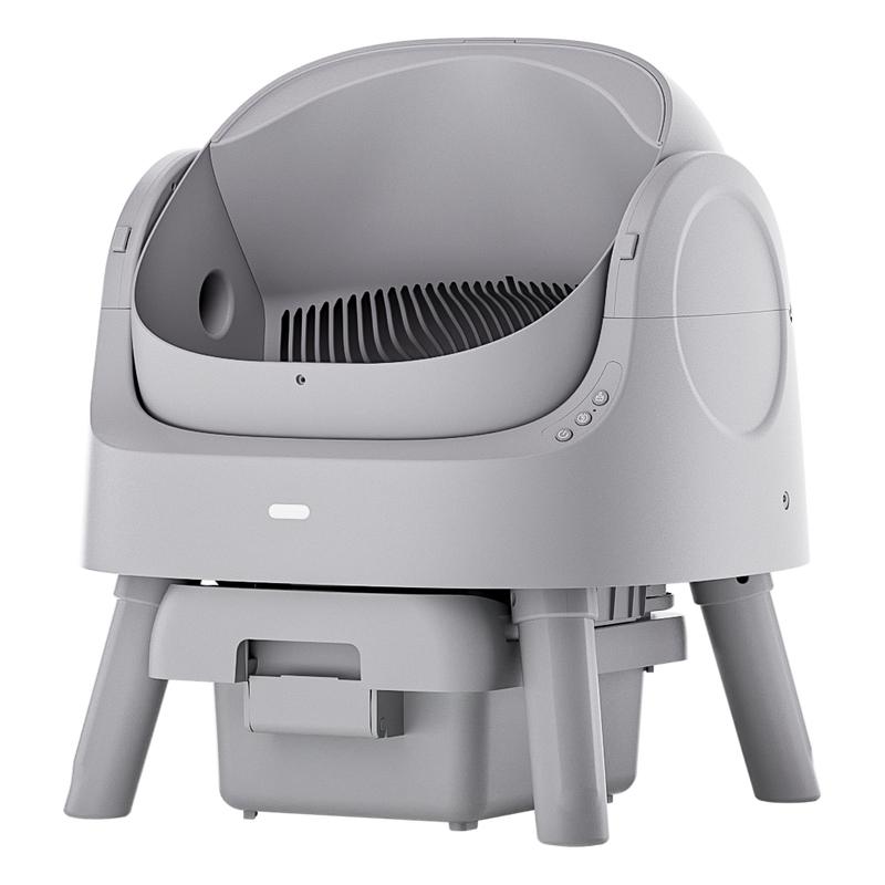 PetPivot AutoScooper 11 Open-Top Self-Cleaning Cat Litter Box，Odor-Free Waste Disposal includes Trash Bags