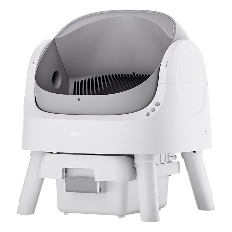 PetPivot AutoScooper 11 Open-Top Self-Cleaning Cat Litter Box，Odor-Free Waste Disposal includes Trash Bags