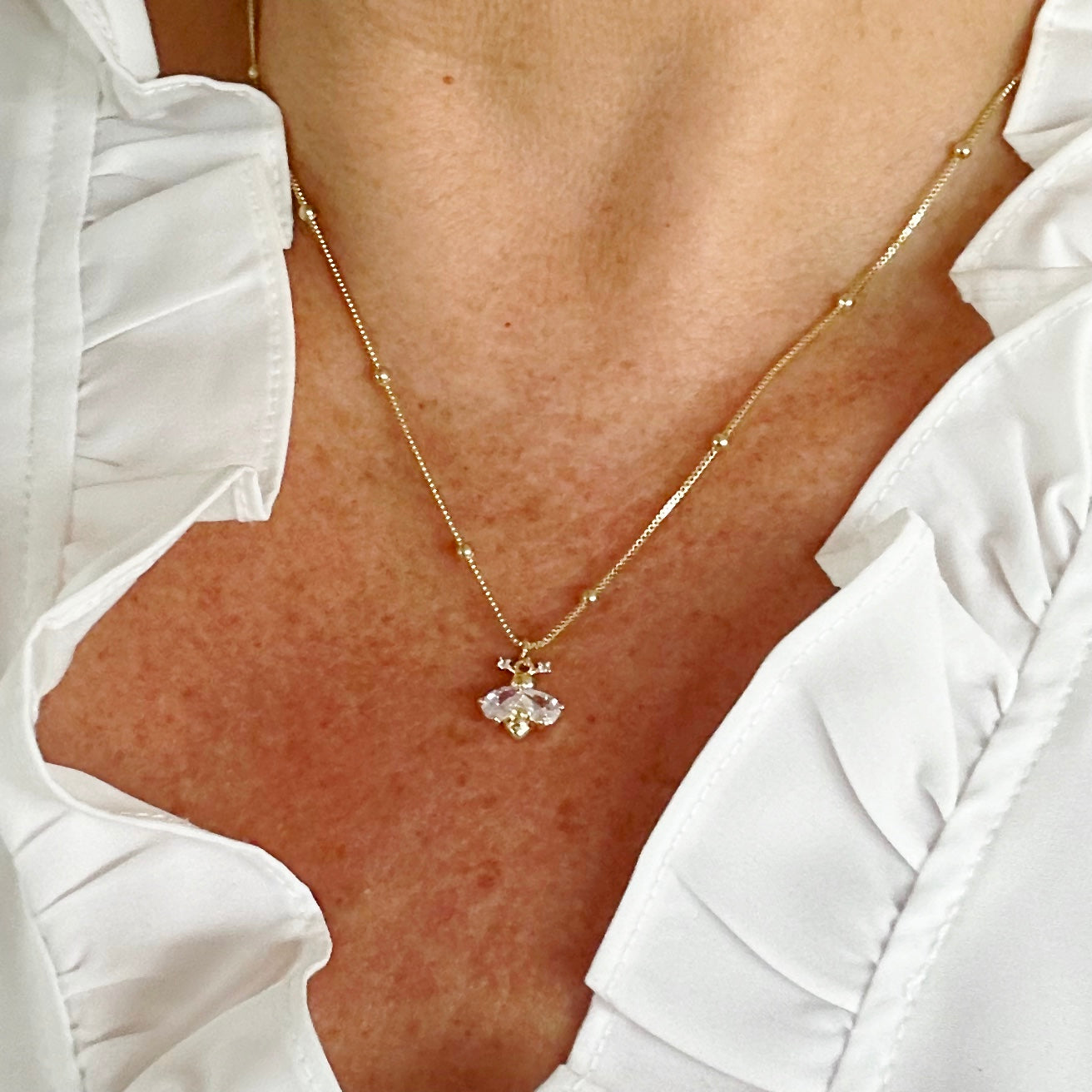 Melissa kecses méhecske nyaklánc